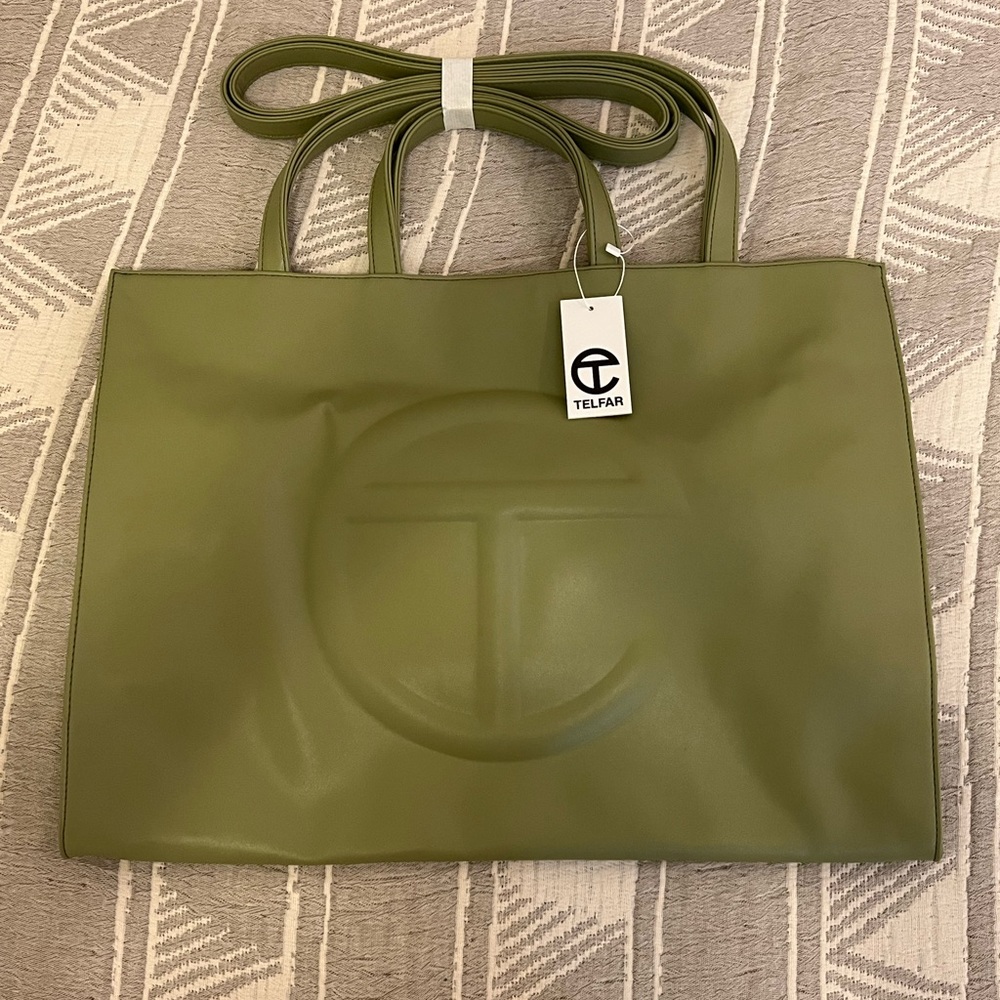 Large Telfar Shopping Bag Drab